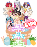 5 MYSTERY STICKERS & 2 MYSTERY STANDEES + 1 MYSTERY SKATEDECK