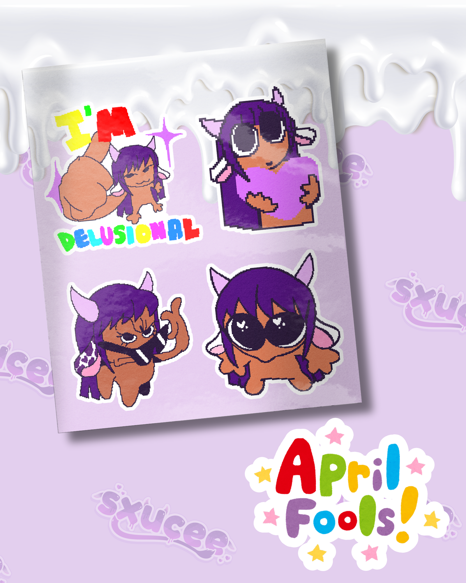 April Fools Yukari Sticker Sheet