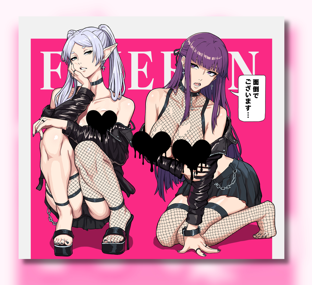 Goth Frieren & Fern Poster