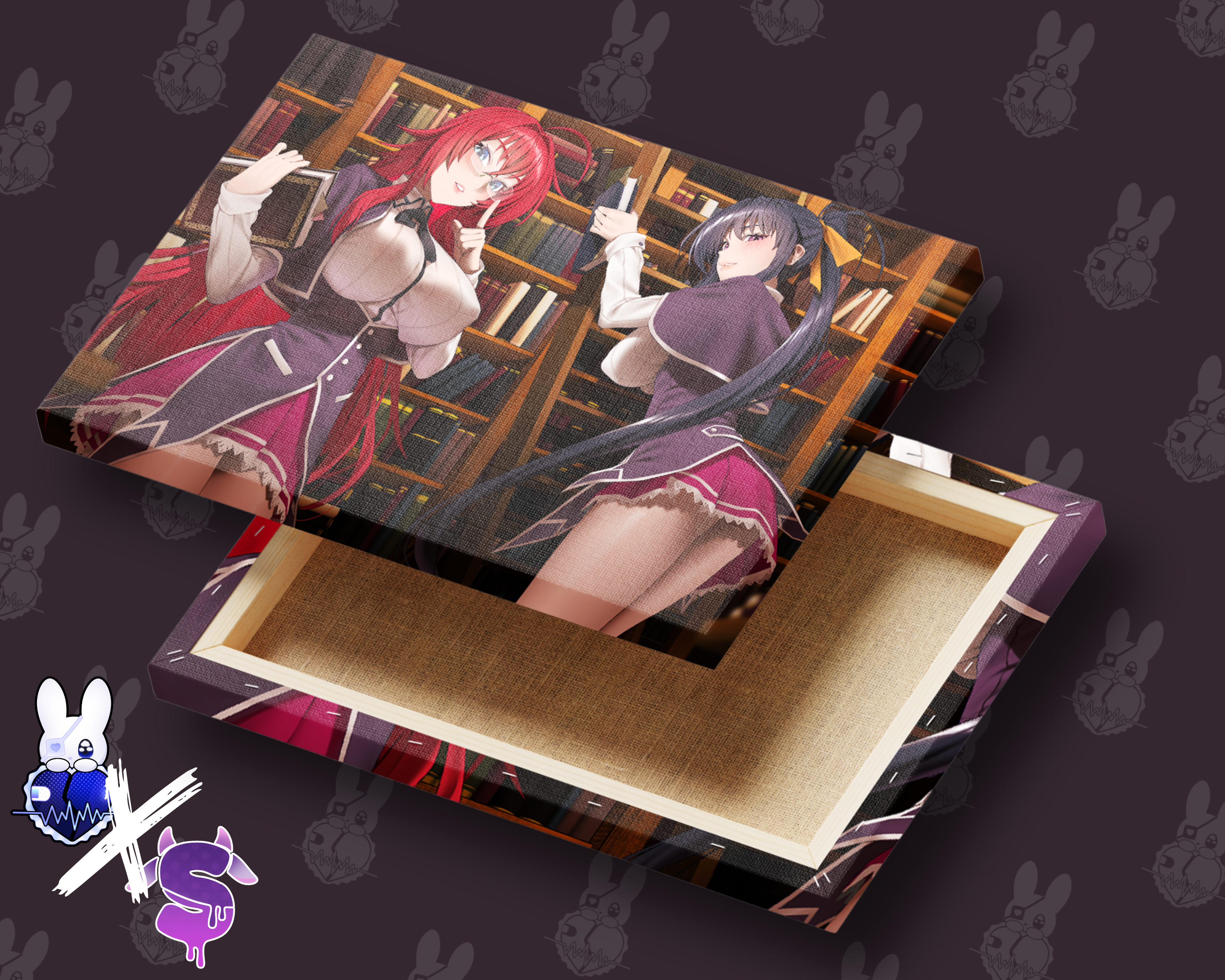 Rias X Akeno Canvas Art (PREORDER)