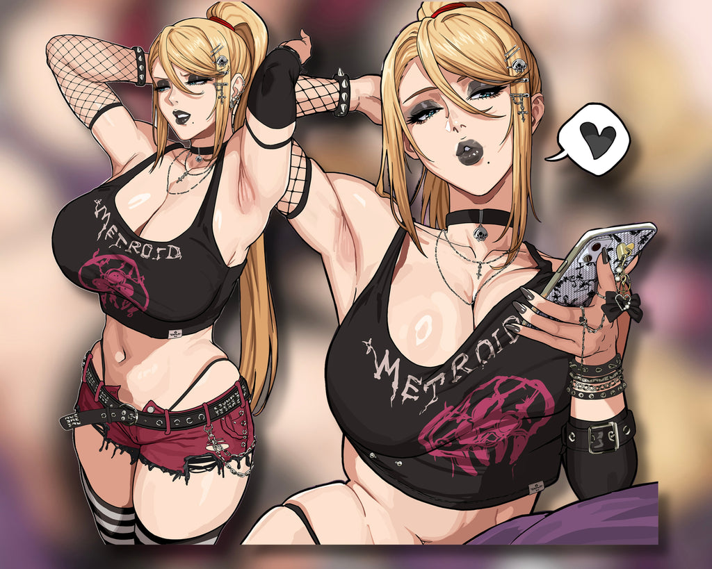 Goth Samus Stickers (PREORDER)