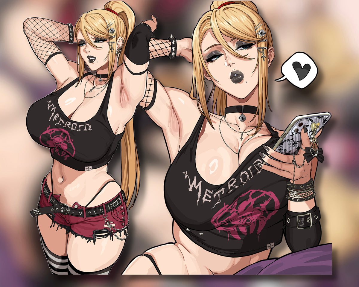 Goth Samus Stickers (PREORDER)