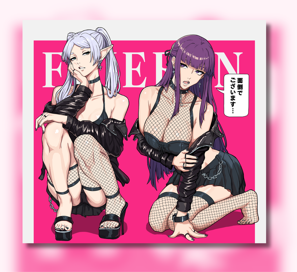 Goth Frieren & Fern Flags (PREORDER)